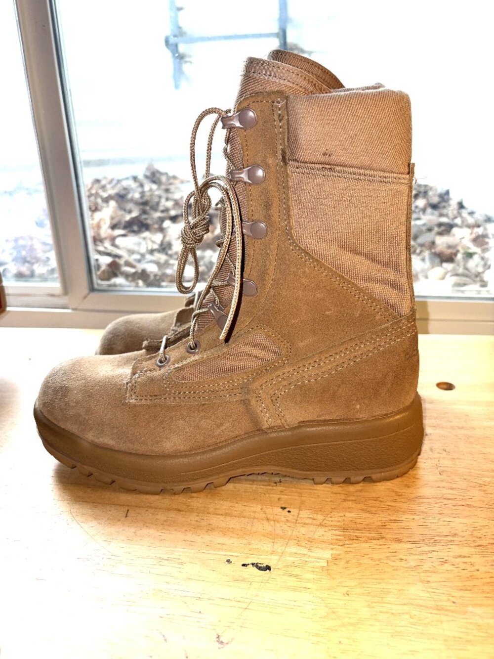 Belleville 340 DES Hot Weather Flight & Combat Vehicle Boot Desert Tan 5 Nomex